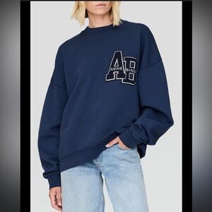 Anine Bing Miles oversized sweatshirt letterman